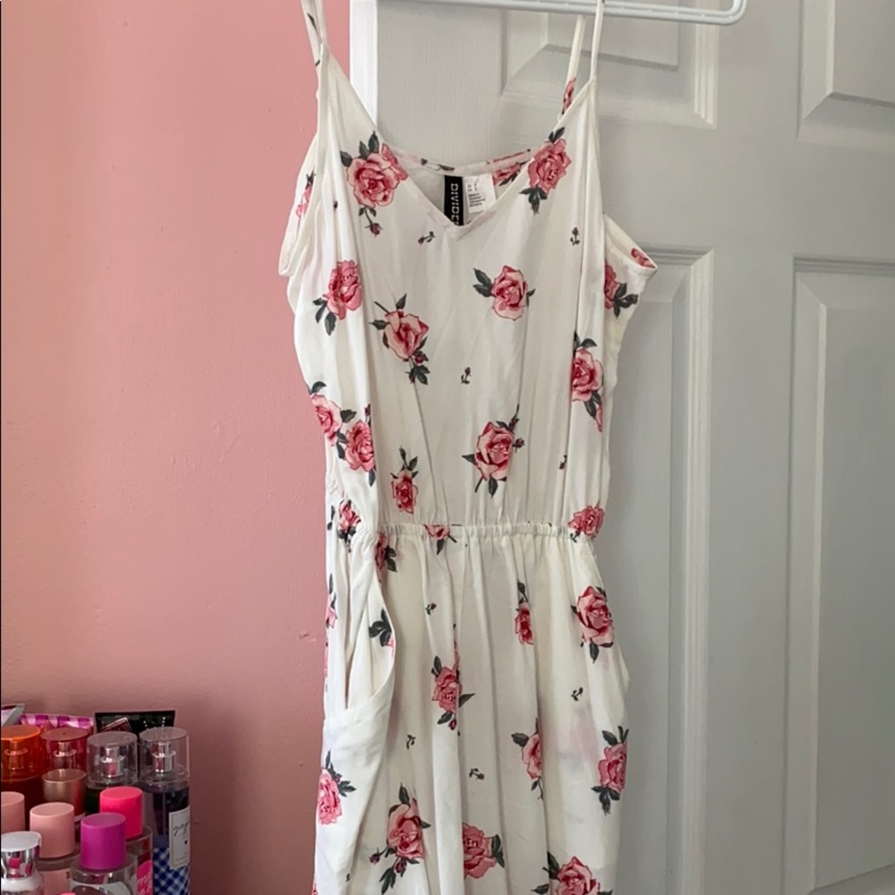 White floral romper